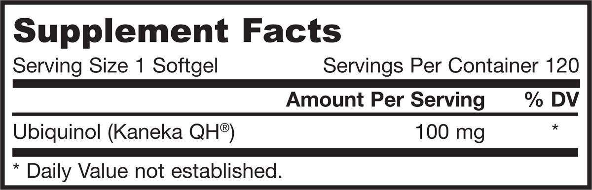 Ubiquinol QH -absorb 100 mg - 60 gel kapsul