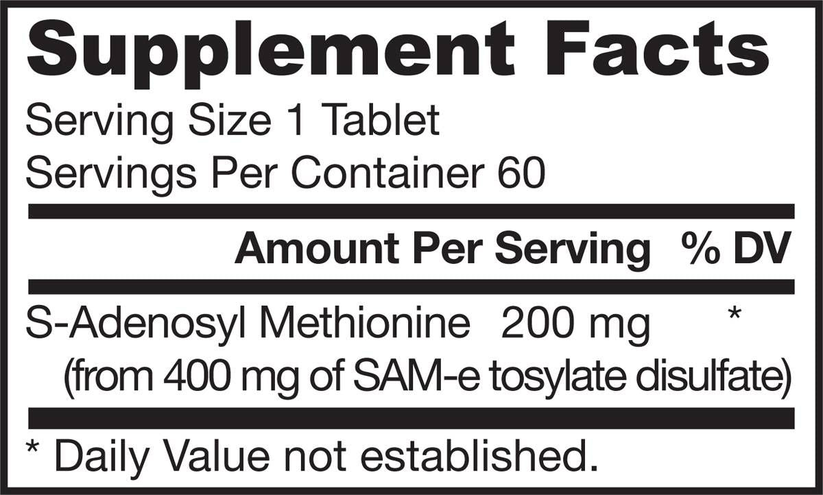 SAM -E 200 mg - 60 tablet