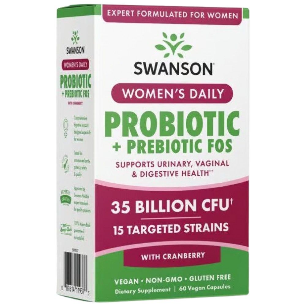 Ženski dnevni probiotik + prebiotični fos - 60 kapsul