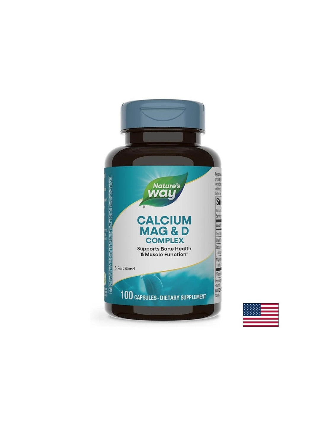 Kalcij, mag & vit d - 100 kapsul