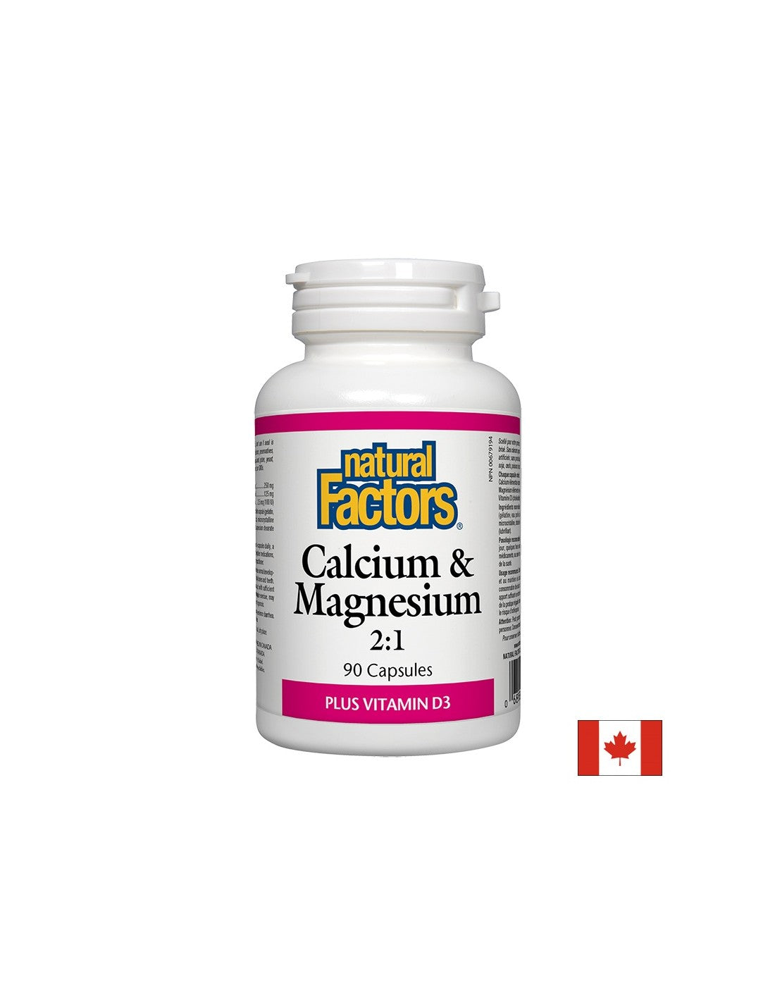 Kalcij in magnezij z vitaminom D3 376 mg - 90 kapsul