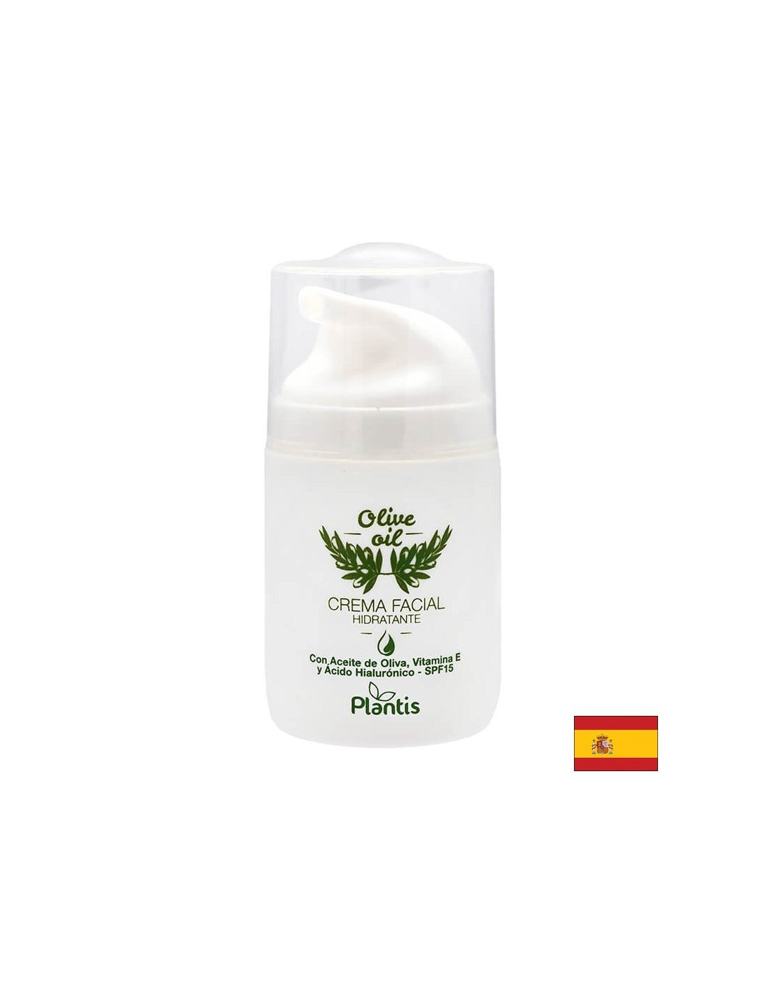 Vlažilna krema za obraz z olivnim oljem, vitaminom E in hialuronsko kislino SPF15, 50 ml