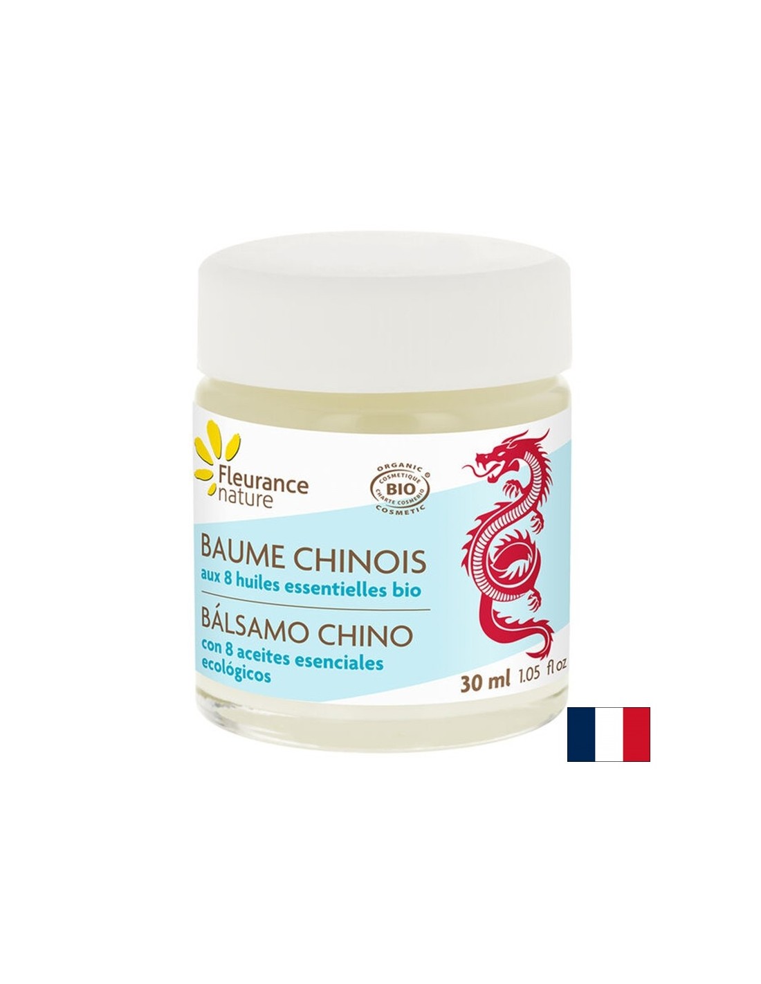 Kitajski telesni balzam z 8 eteričnimi olji, biološka narava