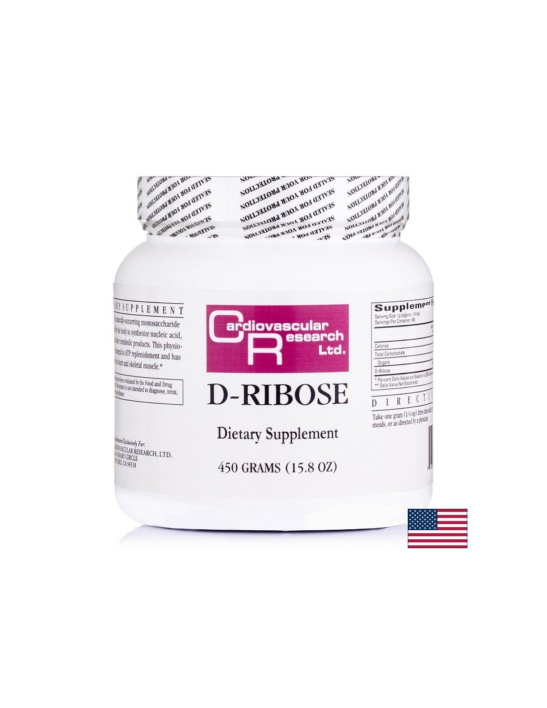 Celično zdravje - D -Ribose, 450 g prahu