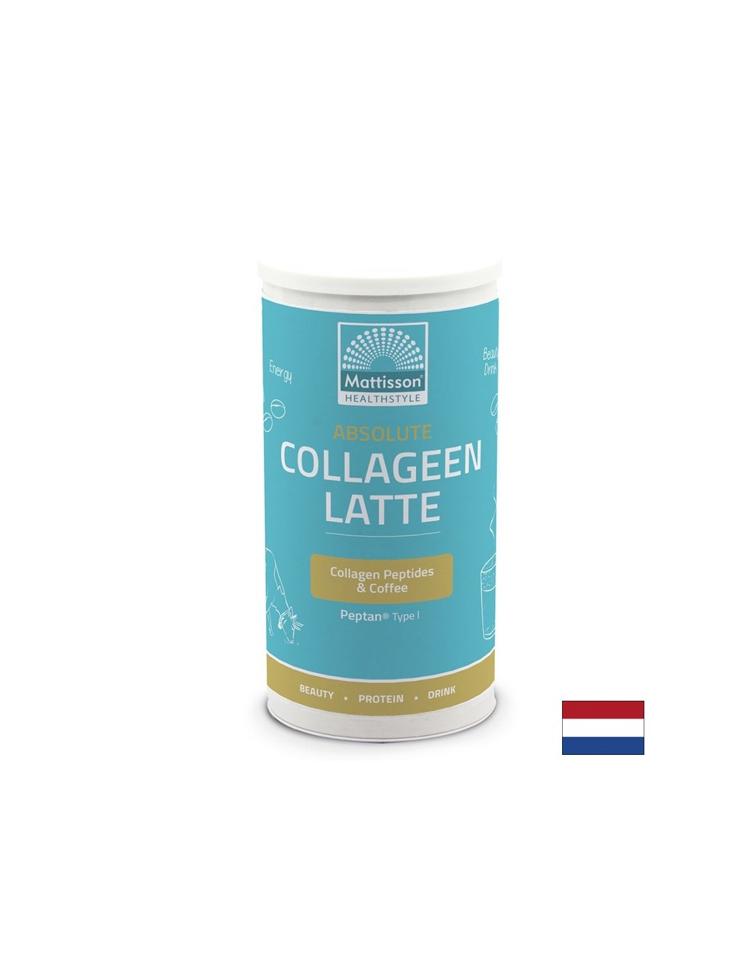 Kolagen latte - Instant pijača z okusom kapučino, 180 g praška