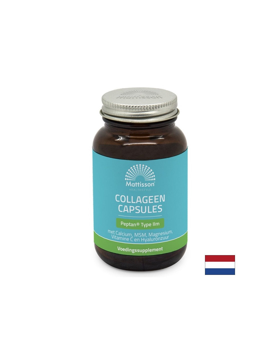 Kolagen (tip 2) s kalcijem, magnezijem, MSM, vitaminom C in hialuronsko kislino - Absolute Collagen Peptan, 60 kapsul <tc>Mattisson Healthstyle</tc>