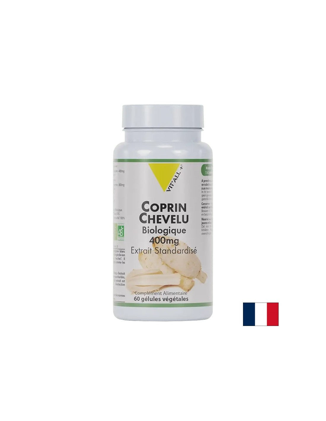 Nadzor krvnega sladkorja - ekstrakt gob Koprinka, organski, 400 mg x 60 kapsul