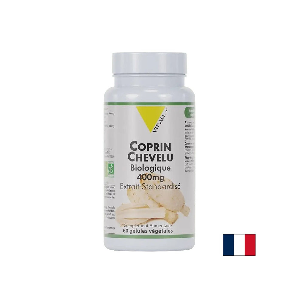 Nadzor krvnega sladkorja - ekstrakt gob Koprinka, organski, 400 mg x 60 kapsul
