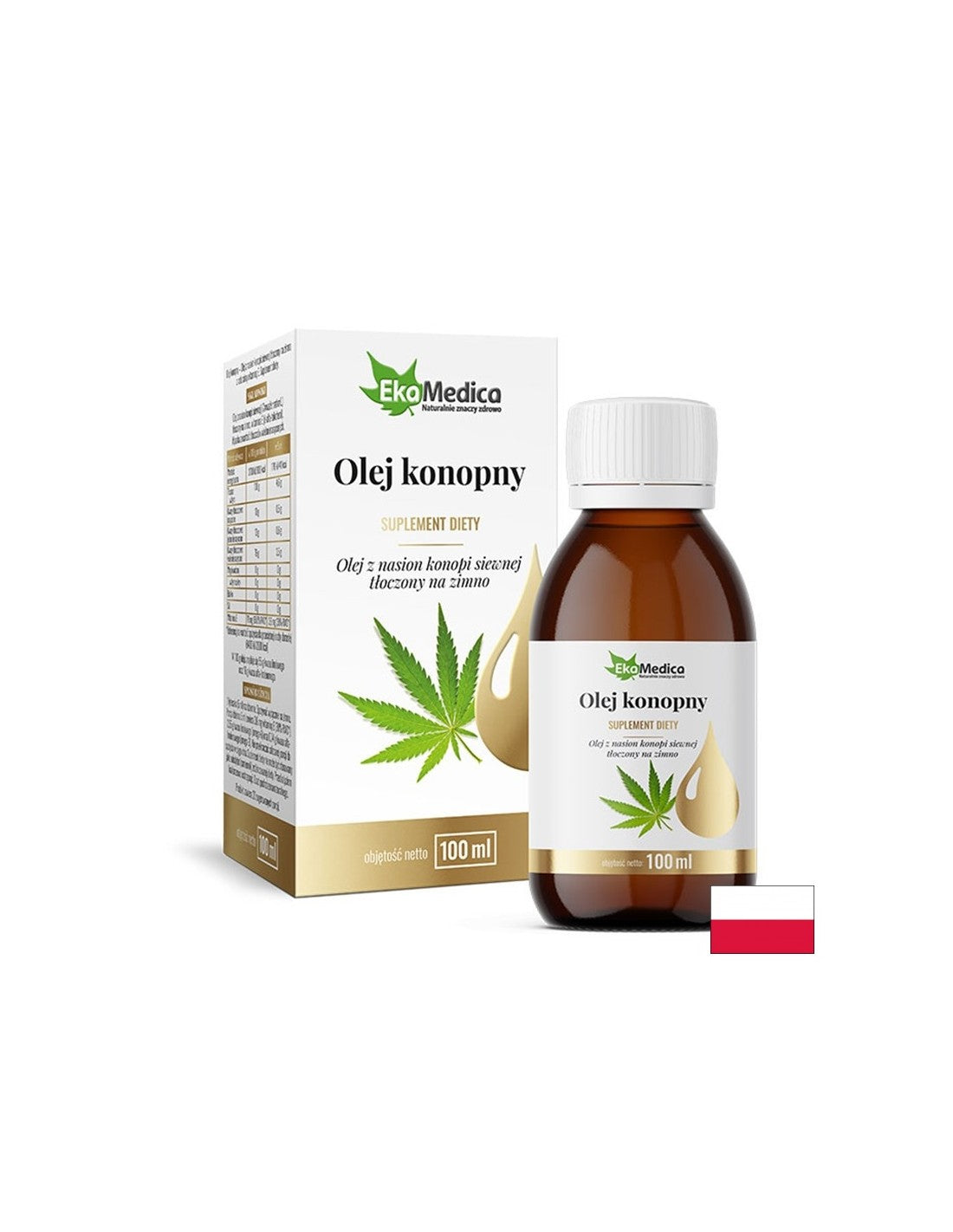 Lasje in koža, hormonsko ravnovesje - konopljino semensko olje + vitamin E, 100 ml ekamedica