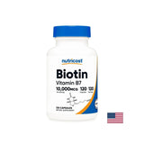 Lasje, koža in nohti - biotin (vitamin B7), 10000 µg x 120 kapsul