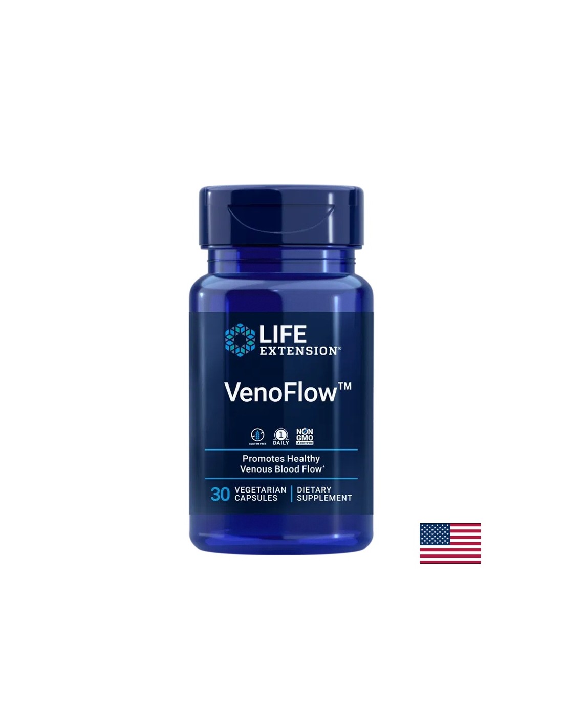 Krvne žile - Venoflow ™ Pycnogenol + nattokinaza, 30 kapsul
