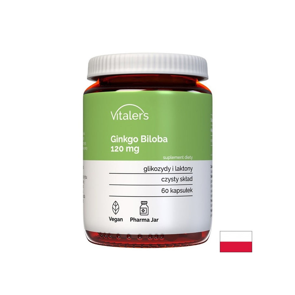 Krvni obtok in delovanje možganov - Ginkgo biliba, 120 mg x 60 kapsul