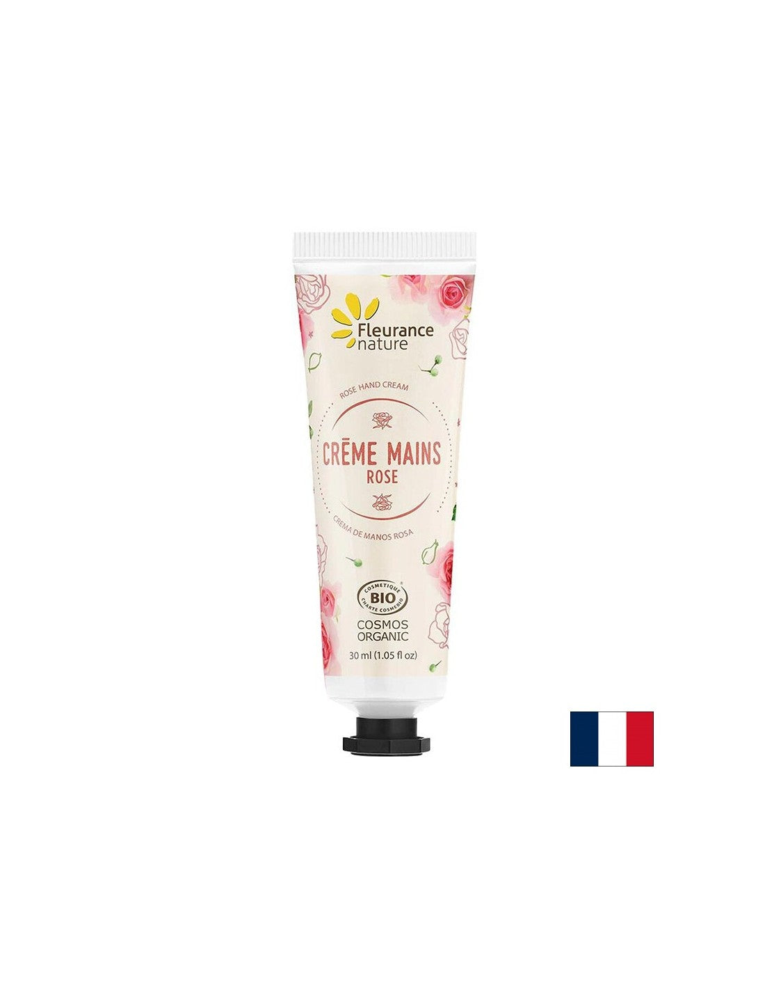 Krema za roke s cvetlično vodo Damascena Rose, karitejevo maslo in aloe vero, 30 ml floriranja narava