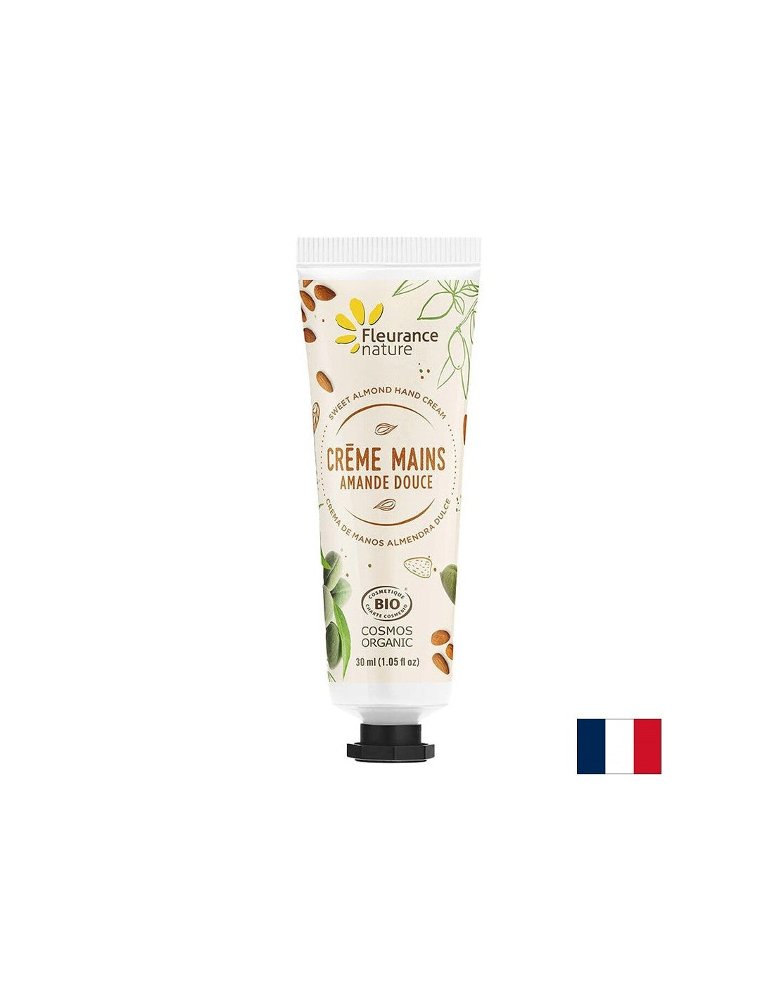 Krema za roke s sladkim mandljevim oljem, karitejevo maslo, aloe vera, 30 ml floriranja narava