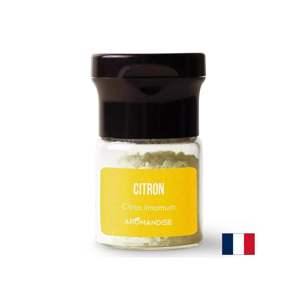 Kristali limoninega eteričnega olja (kulinarični) - za aromatične jedi, omake, pijače, 10 g