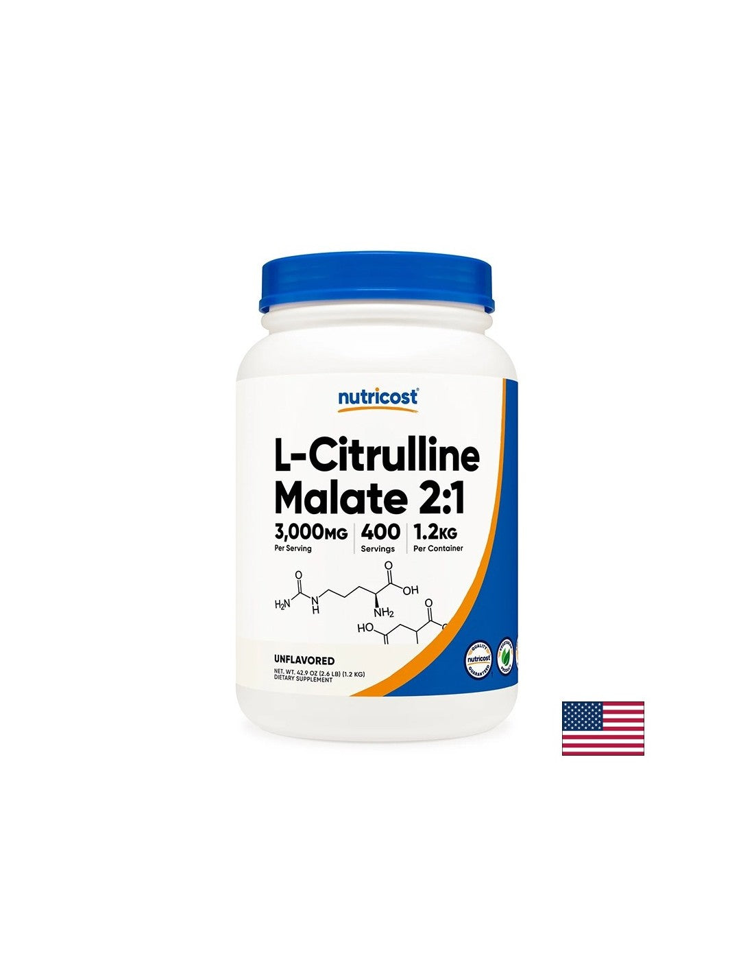 L -citrulin (malate) - vzdržljivost in okrevanje mišic, 1,2 kg prahu