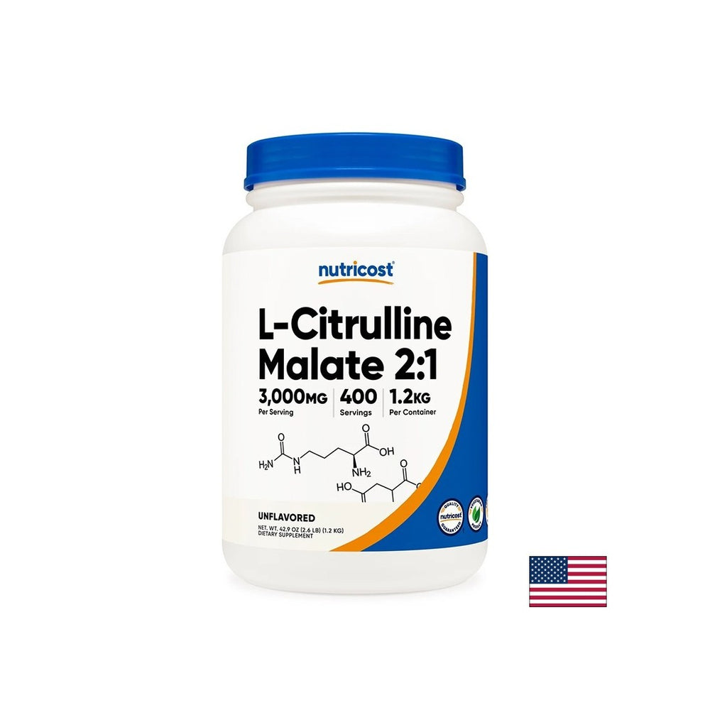 L -citrulin (malate) - vzdržljivost in okrevanje mišic, 1,2 kg prahu