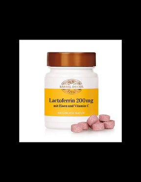 Lactoferrin + iron and vitamin C from rose hips - Immune-boosting, anti-anemic and tonic formula, 60 lozenges - Nutra Best Europe