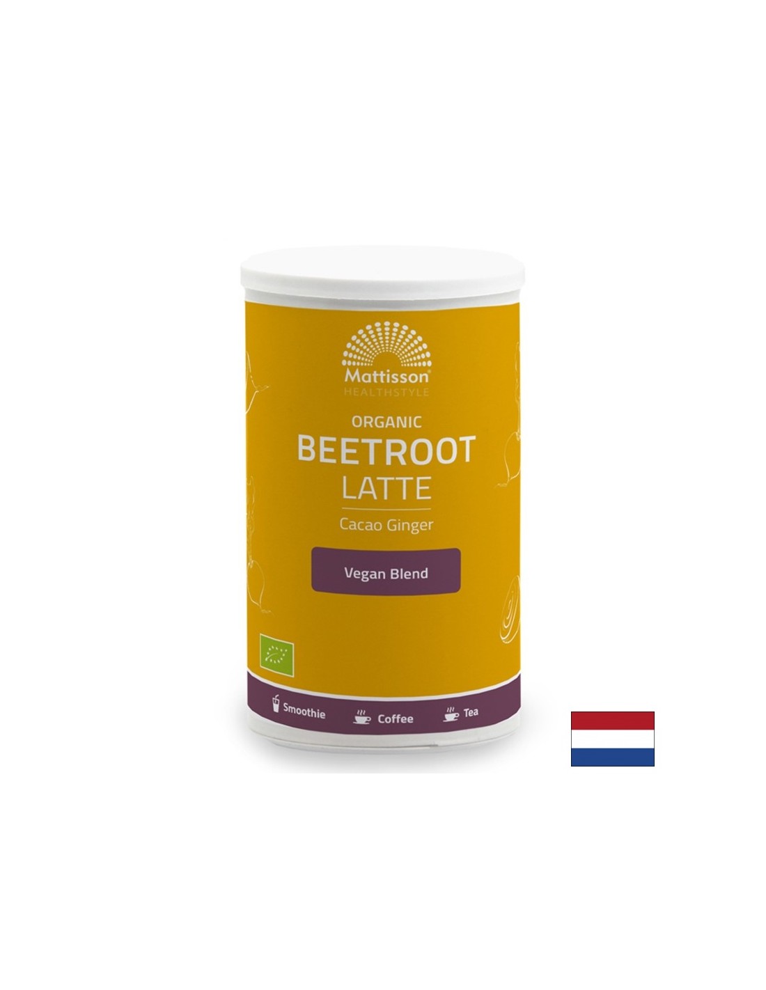 Organski latte z ingverjem, 160 g <tc>Mattisson Healthstyle</tc> Prašek