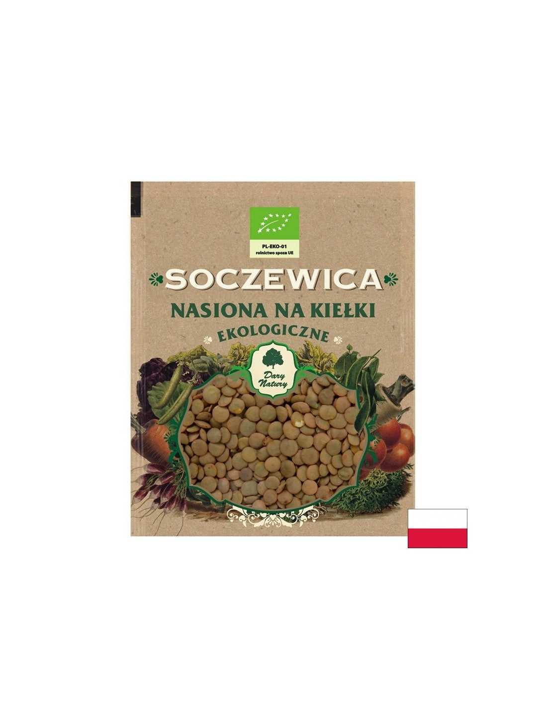 Leča - semena za kalčke Bio, 50 g <tc>Dary Natury</tc>