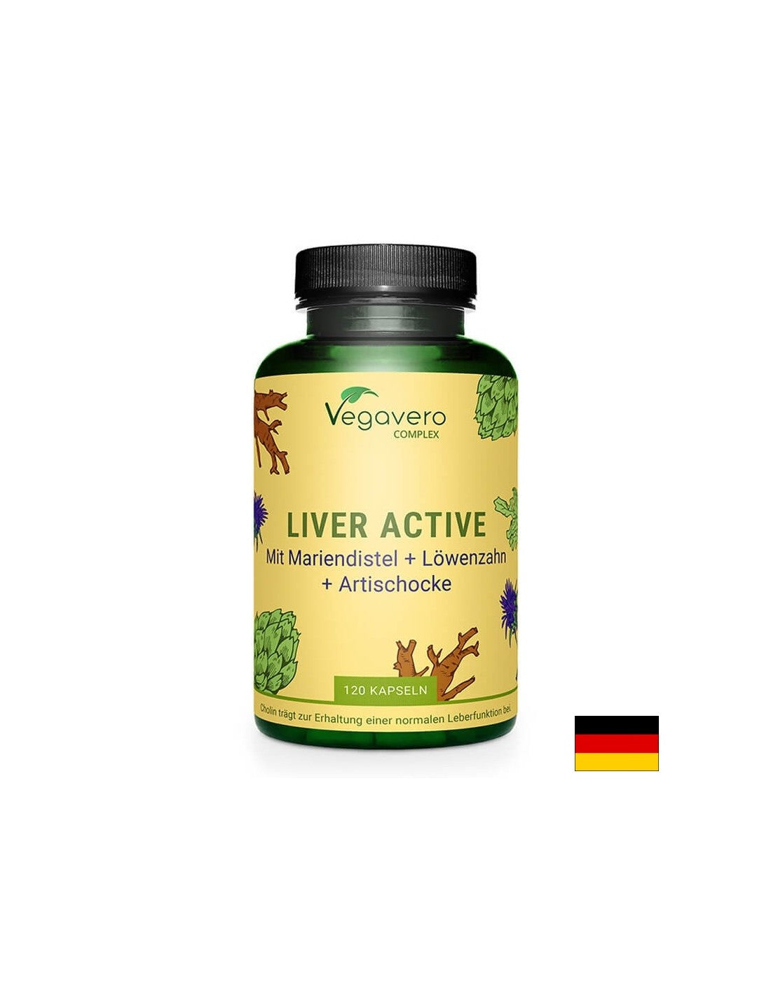 Liver Active Complex/ Zeliščna mešanica za jetra, 90 kapsul, 100 veganskih <tc>Vegavero</tc>