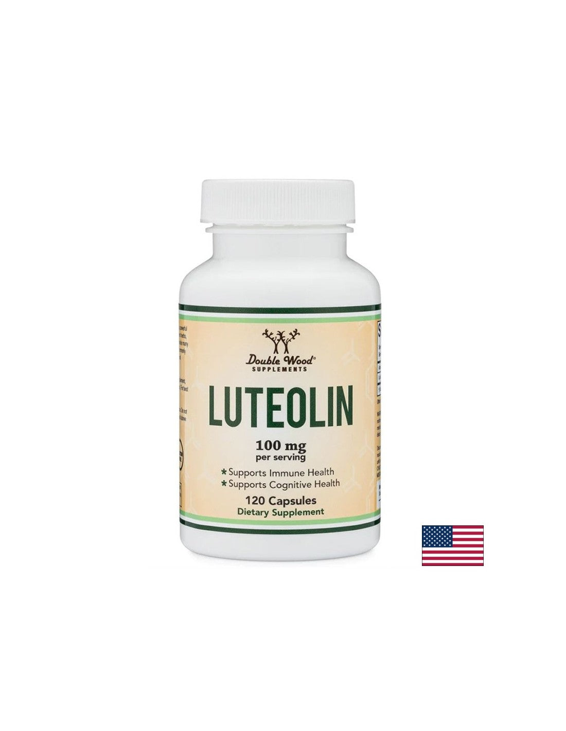 Luteolin - Luteolin 100 mg, 120 kapsul <tc>Double Wood</tc>