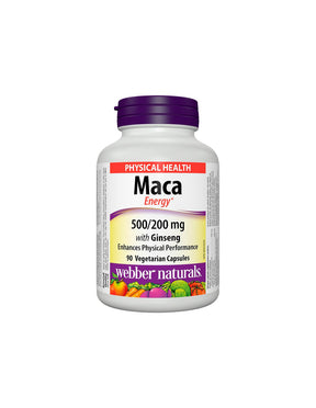 Maca Energy with Ginseng - Maca and Korean Ginseng, 90 capsules Webber Naturals - Nutra Best Europe