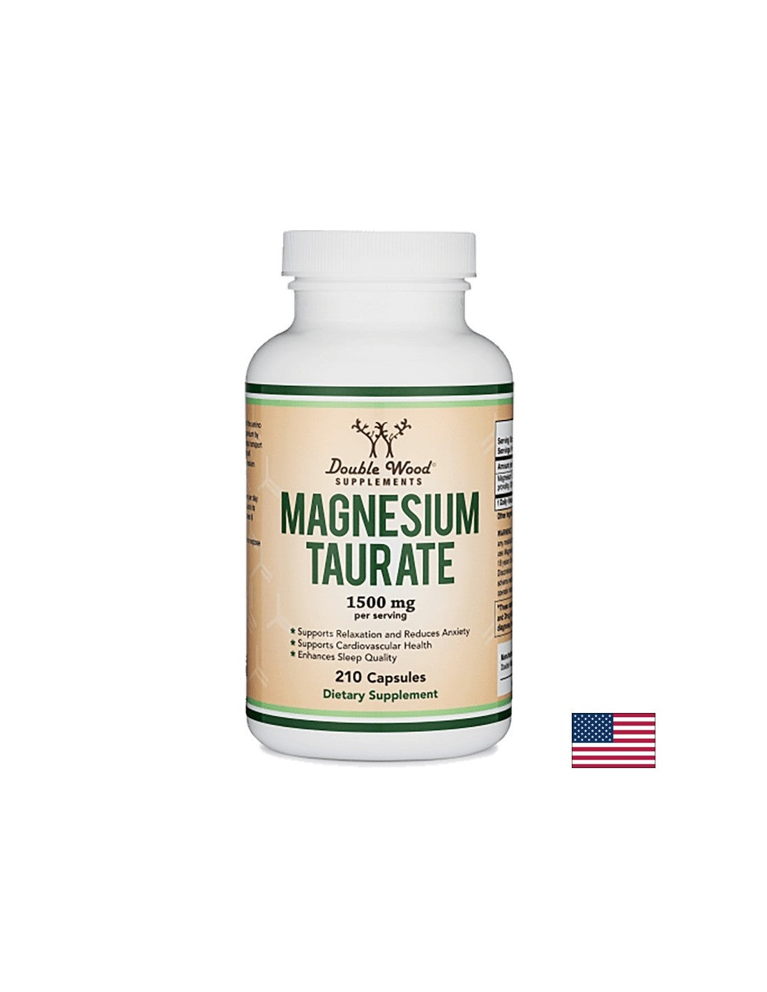 Magnezijev taurat/ Magnesium taurate, 210 kapsul <tc>Double Wood</tc>
