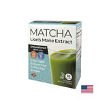 Matcha z Lion's Mane Extract - Super Focus - Energy Boost and Concentraon - Instant Drink, 10 vrečk