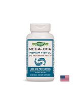 Mega -dha ribje olje 1000 mg - 60 kapsul
