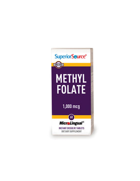 Methylfolate (methylated folic acid), 1000 mg x 60 sublingual tablets Superior Source - Nutra Best Europe