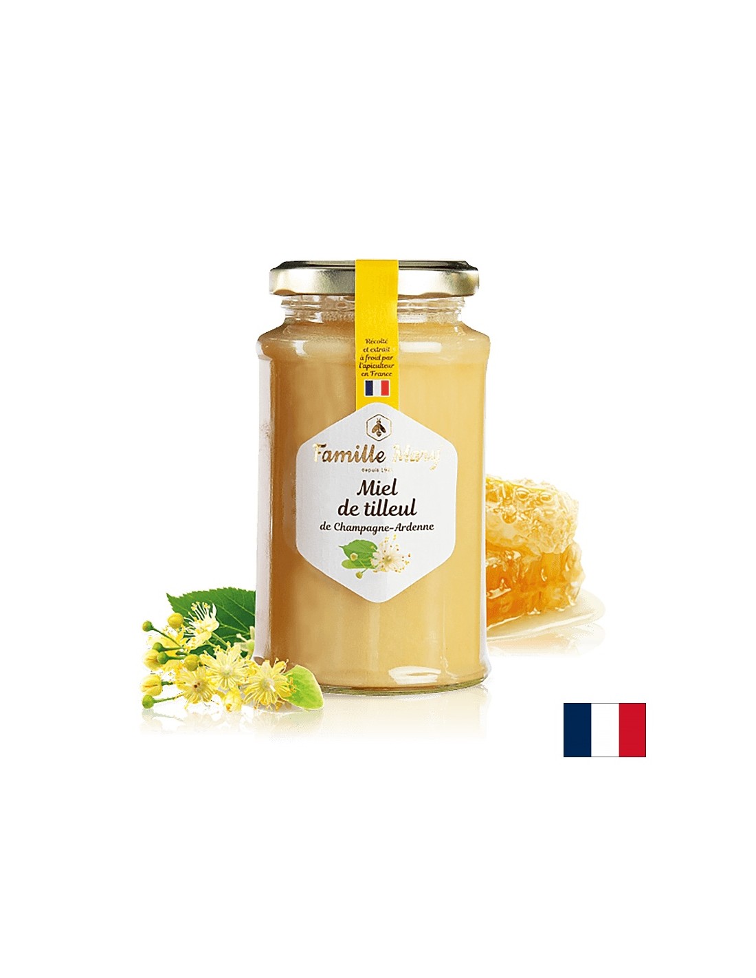 Linden Blossom Honey (iz šampanjca - Ardennes, Francija), 360 g