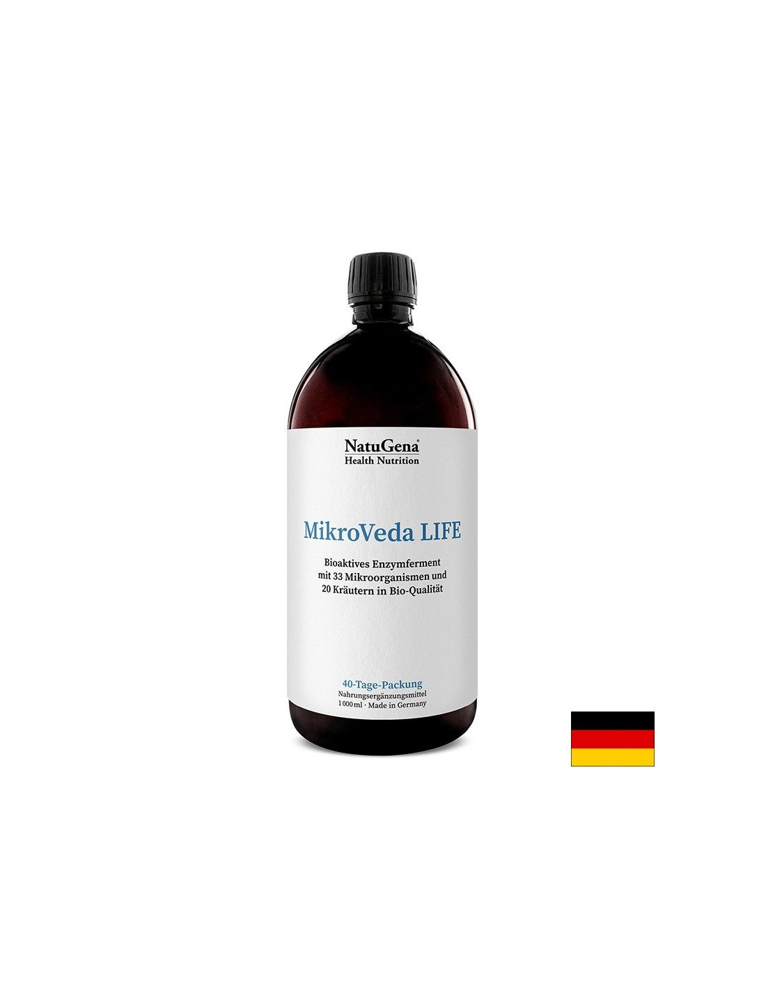 Mikroveda Life - bioaktivni ferment s probiotičnimi bakterijami in zeliščnimi izvlečki, 1000 ml