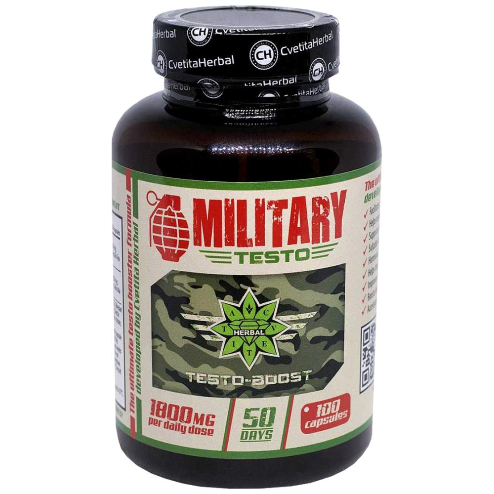 Vojaški testo 900 mg - 100 kapsul