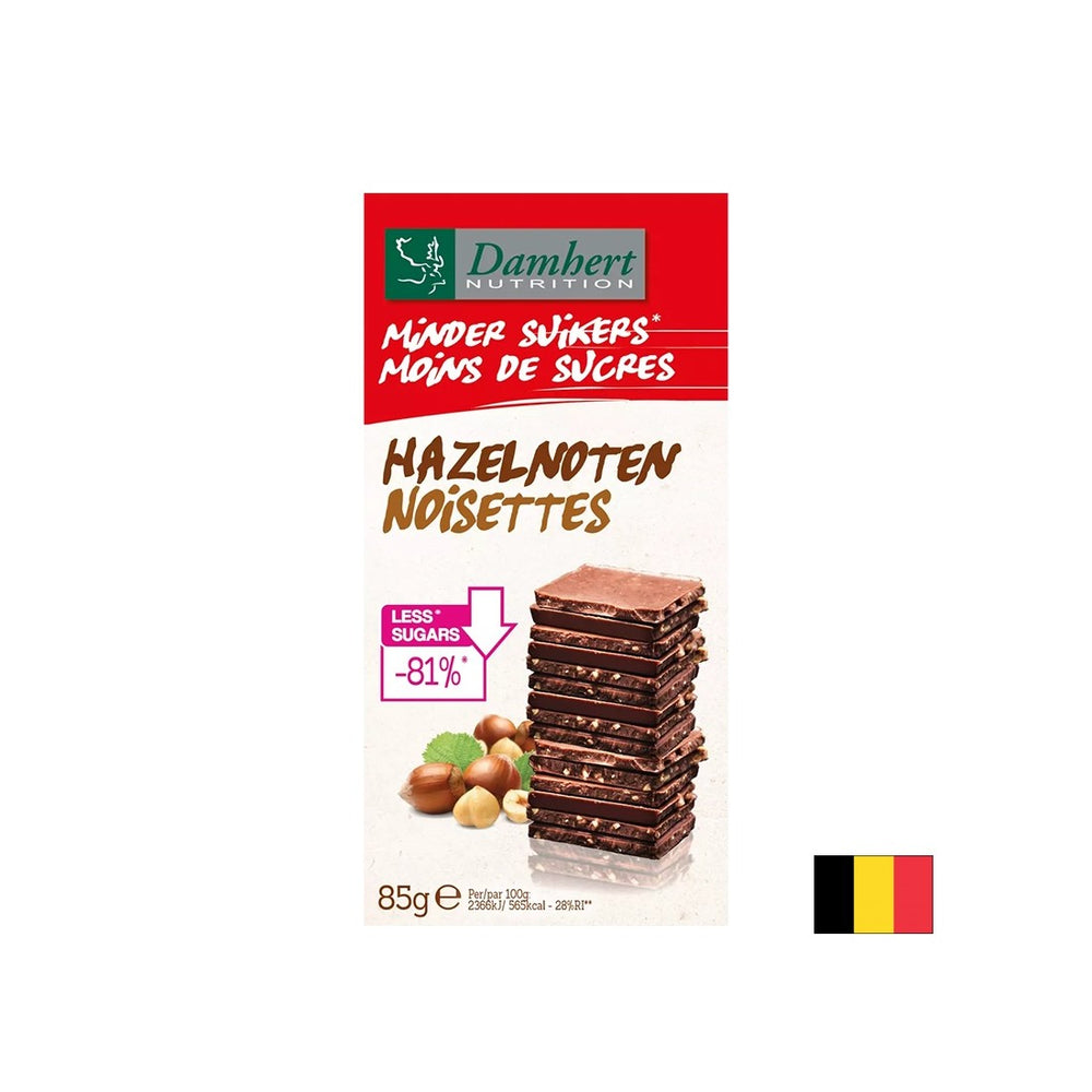 Mlečna čokolada z lešniki (brez sladkorja), 85 g