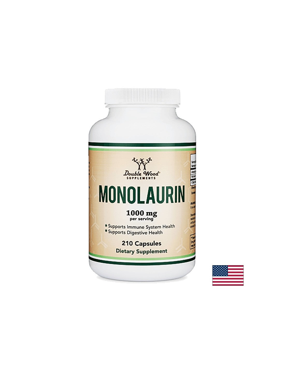 Monolaurin, 210 kapsul <tc>Double Wood</tc>