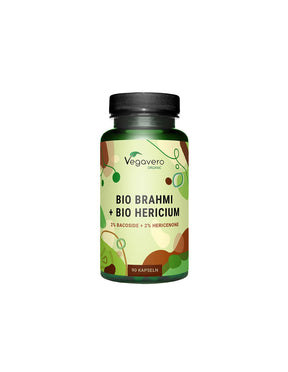 Brain function - Brahmi (bacopa monieri) + Lion's mane, 90 capsules - Nutra Best Europe