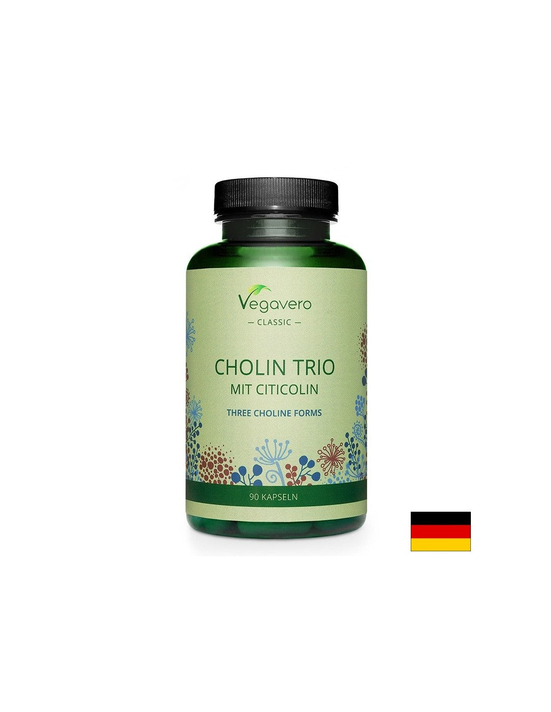 Delovanje možganov - holin, citikolin in fosfatidilholin, 90 <tc>Vegavero</tc> Kapsule