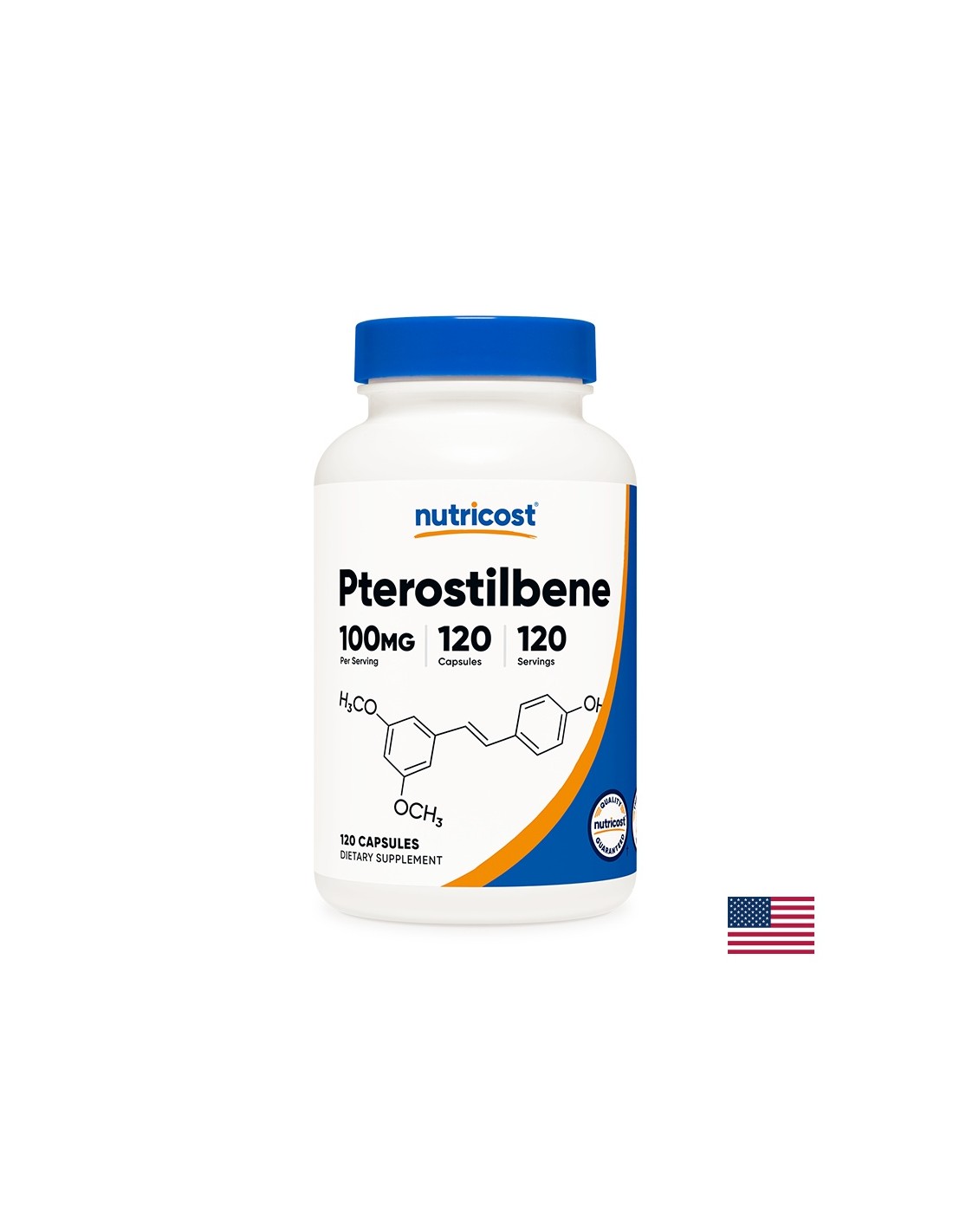 Funkcija možganov - Pterostilbene, 100 mg x 120 kapsul <tc>Nutricost</tc>