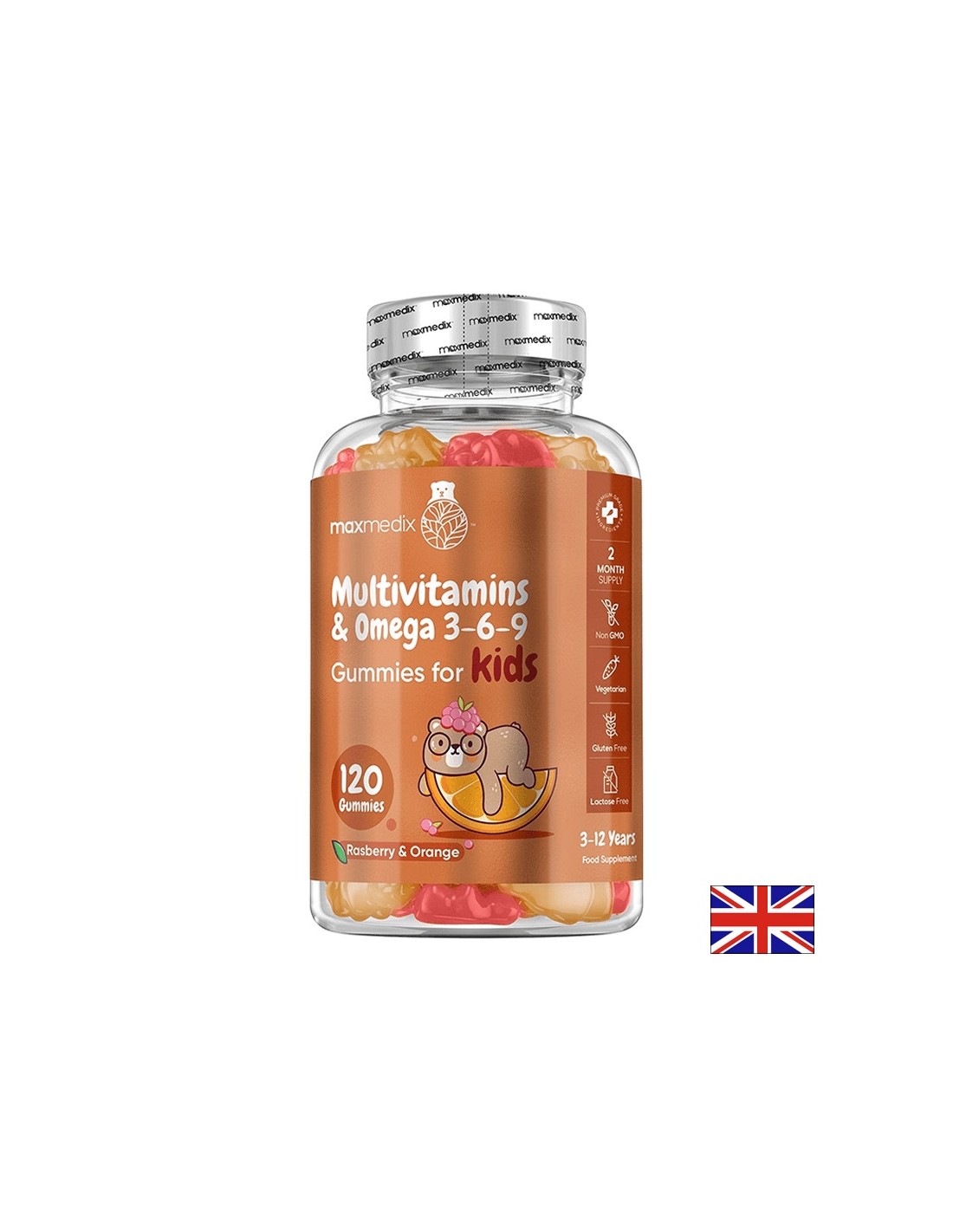 Multivitamini + omega 3-6-9 (formula za otroke), 120 gel tablete