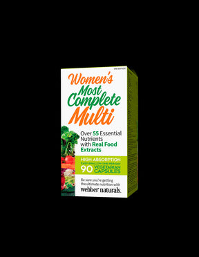 Multivitamins for Women - Women's Most Complete Multi, 90 V capsules Webber Naturals - Nutra Best Europe