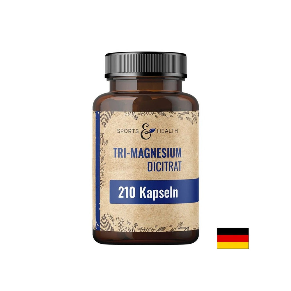 Mišična funkcija, srce in nevrološko zdravje-magnezij (tri-magnezij-dicitrat), 120 mg x 210 kapsul