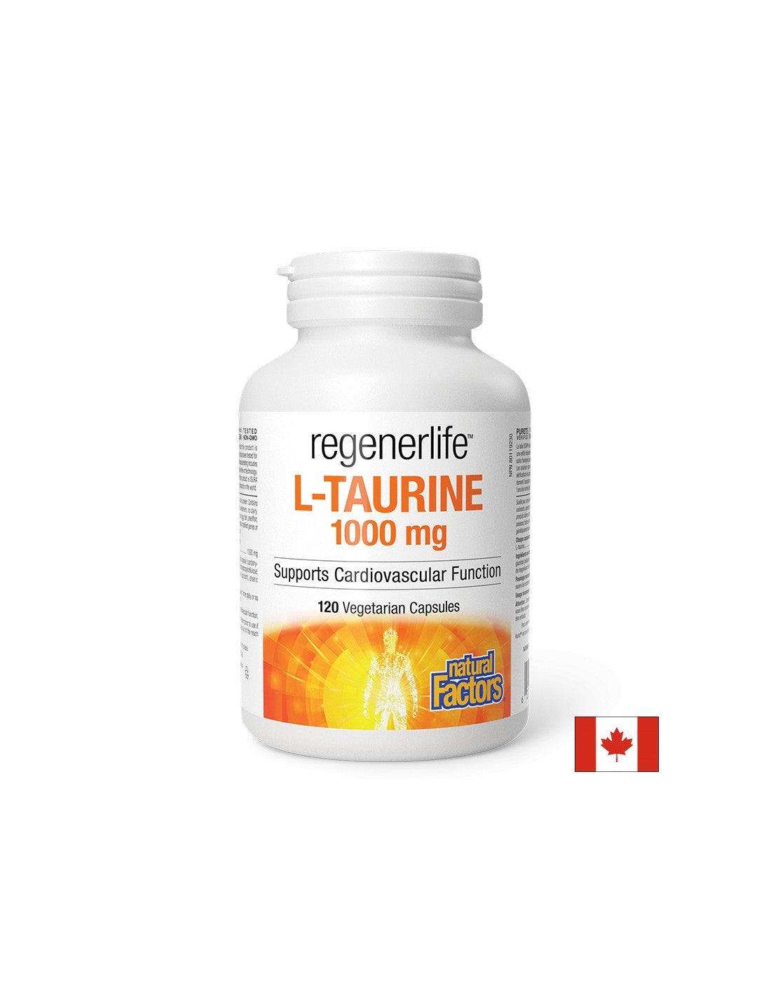 Funkcija mišic in srca - regenerLife ™ l -taurin, 1000 mg x 120 kapsul