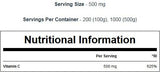 100% vitamina C v prahu 100 gramov