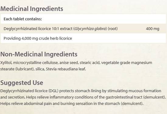DGL 400 mg - 90 žvečilnih tablet