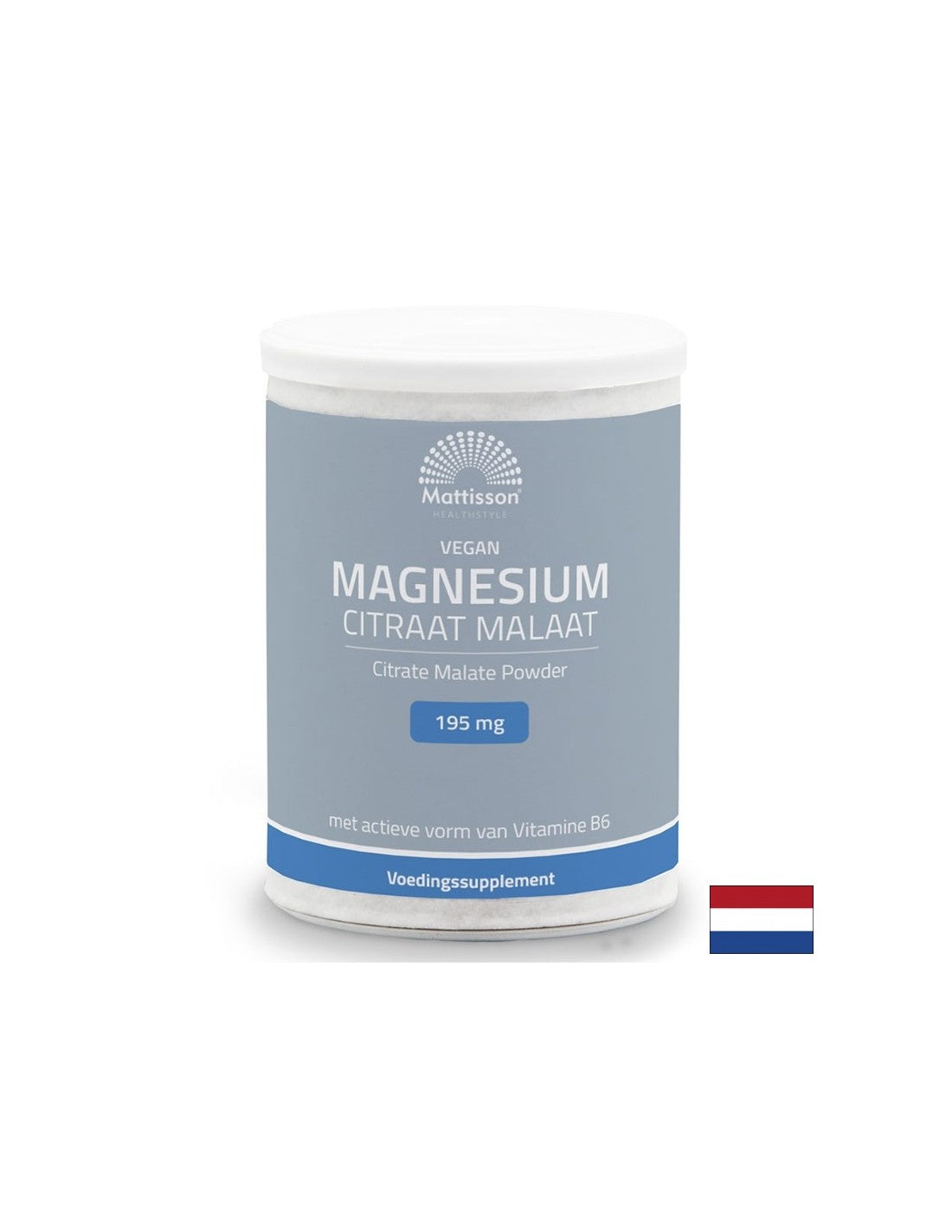 Živčni in srčno -žilni sistemi - magnezij (citrat, malate) veganski + vitamin B6, 125 g prahu