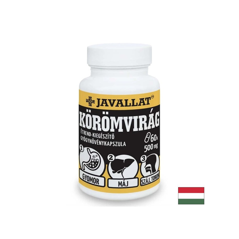 Zdravje jeter in prebavil - kalendula (cvet), 500 mg x 60 kapsul
