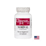 Možganska funkcija, motivacija, čustveno zdravje-norival-formula z vitaminom B6 in N-acetil-L-tirozinom, 120 kapsul