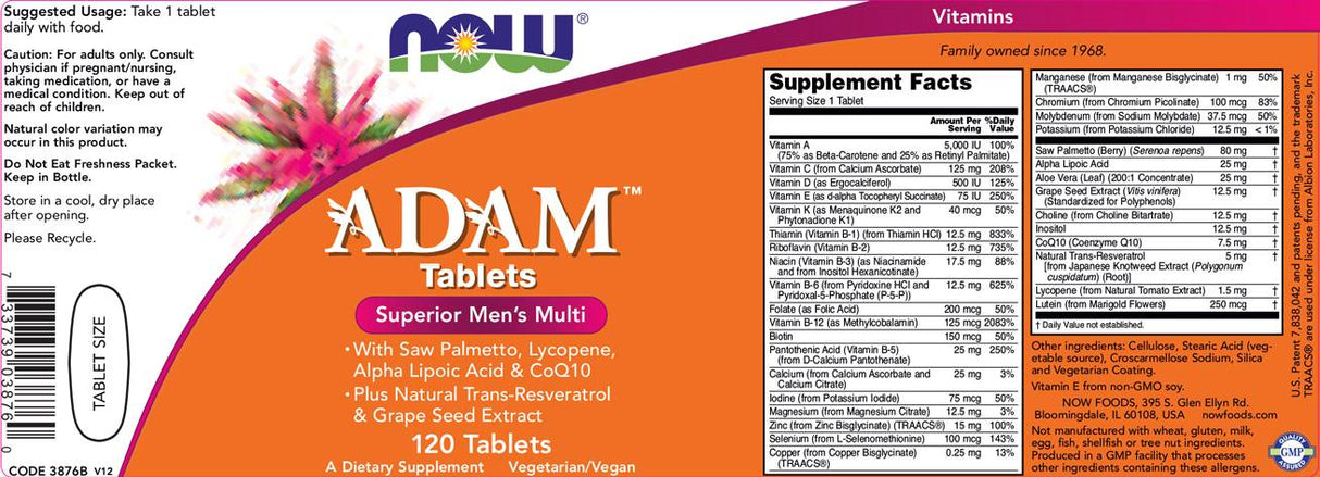 Adam moški vits - 120 tablet