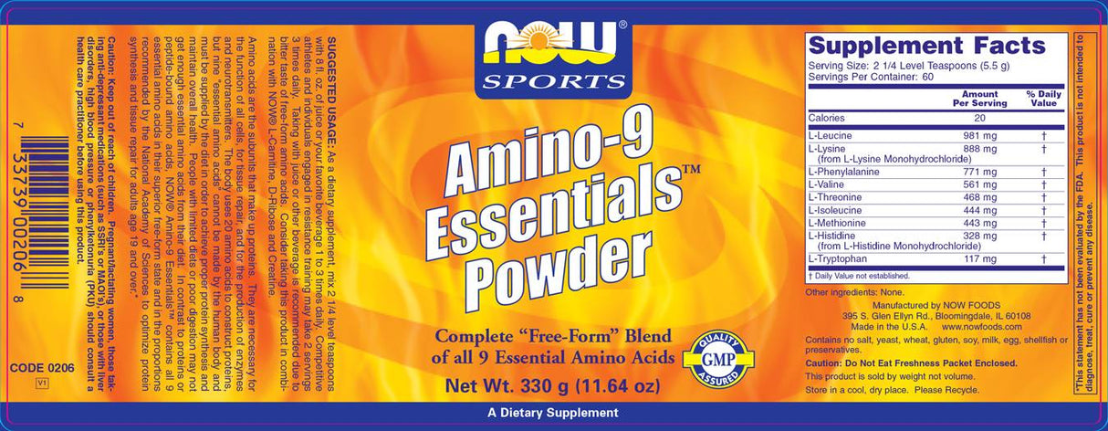 Amino -9 bistveni - 330 gramov